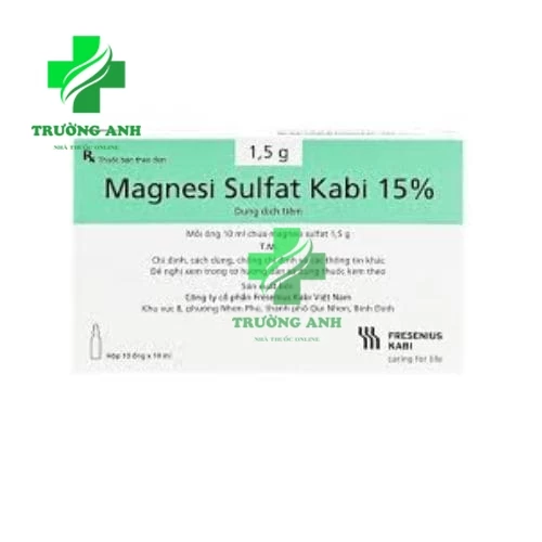 Magnesi sulfat Kabi 15% - Thuốc điều trị loạn nhịp hiệu quả